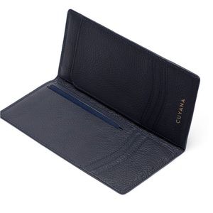 Cuyana Leather Navy Passport Holder